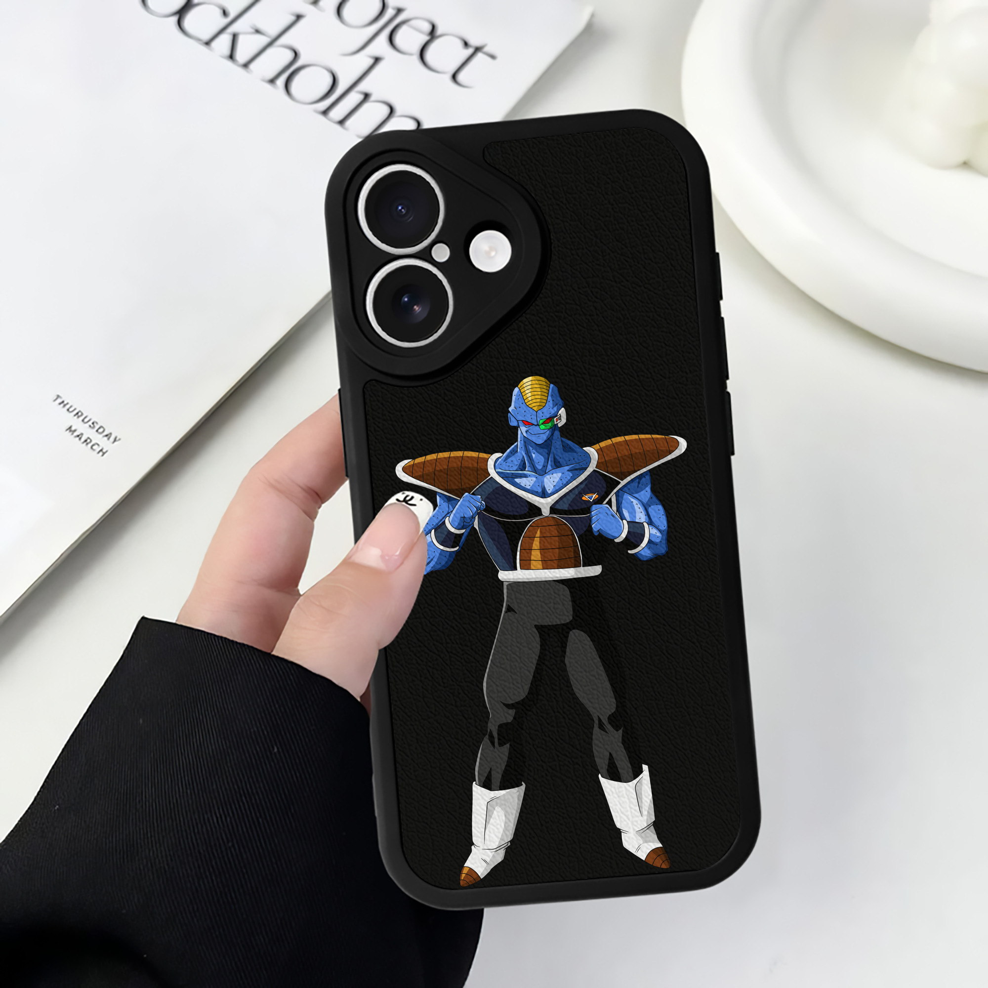 （画像用） ドラゴンボール DRAGON BALL 【iPhone 16シリーズ対応】シリコンスマホケース（レザー調） 材質：シリコン